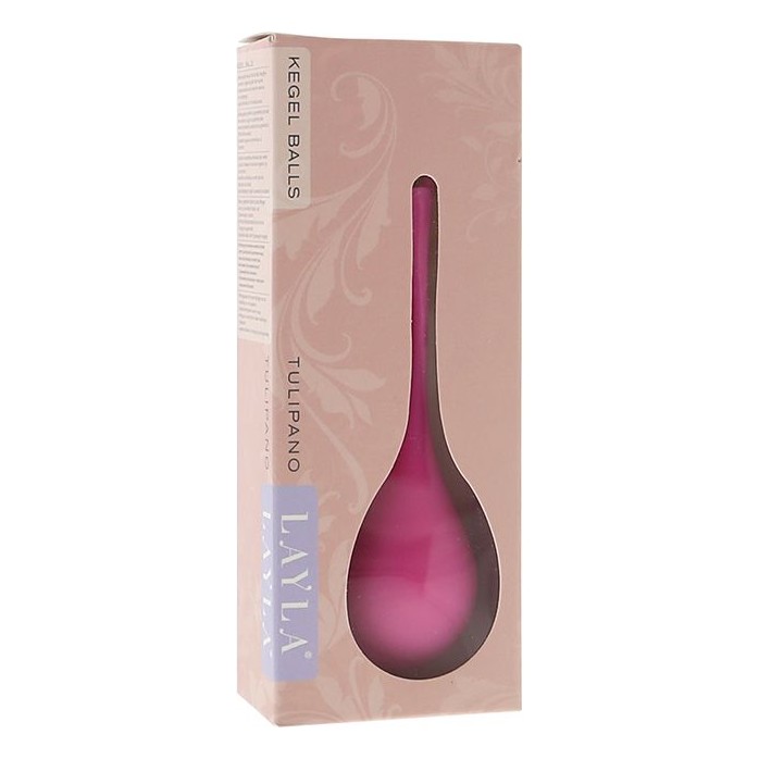 Матовый розовый вагинальный шарик Кегеля Layla Tulipano - Layla