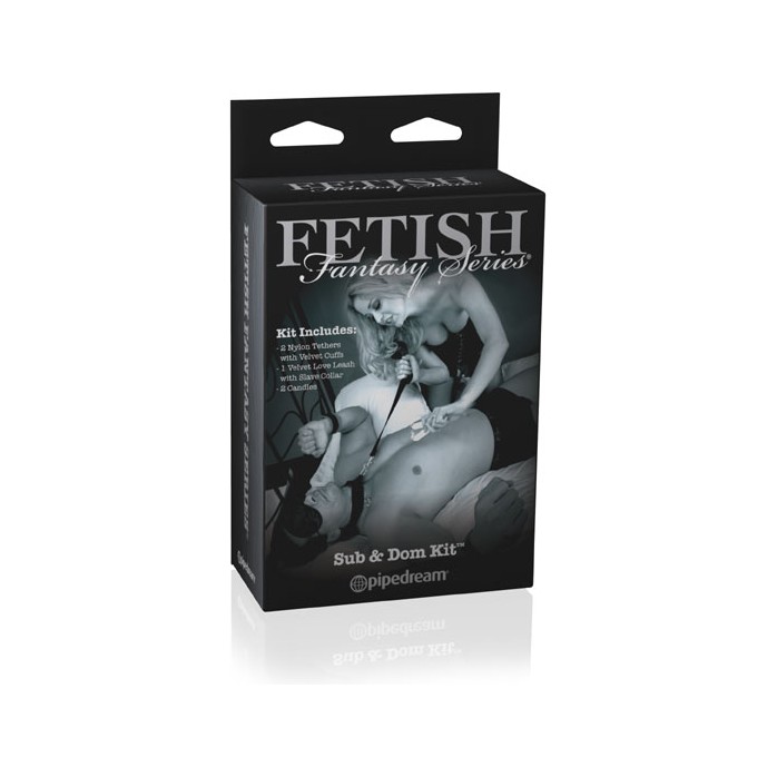 Набор: наручники, ошейник с поводком - Fetish Fantasy Limited Edition