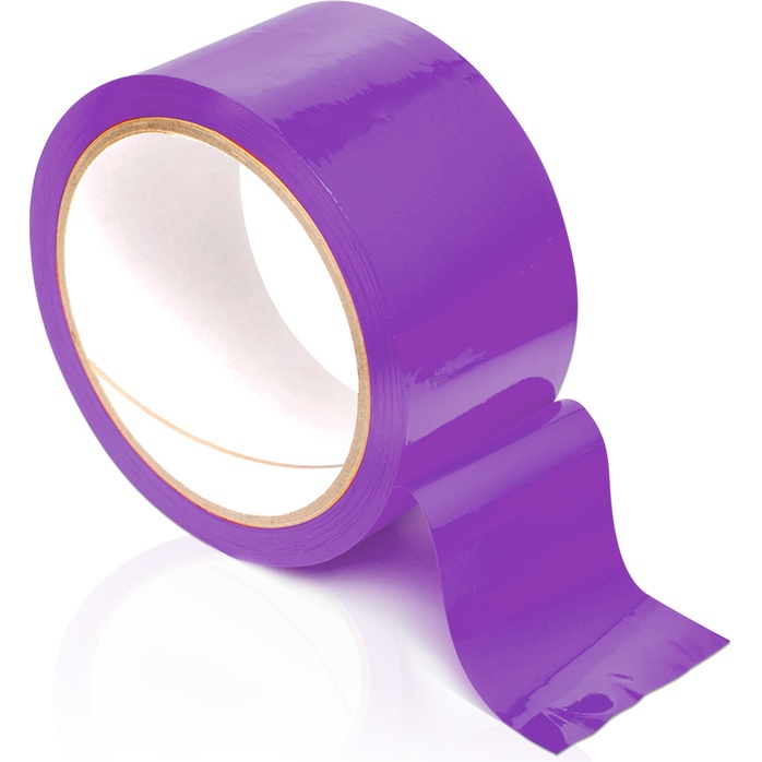 Фиолетовая самоклеящаяся лента для связывания Pleasure Tape - 10,6 м - Fetish Fantasy Series