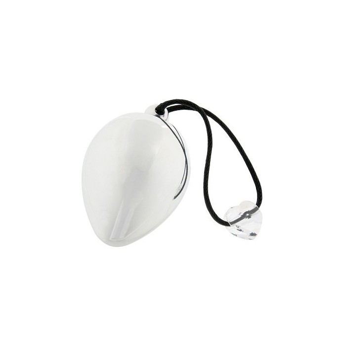 Виброяичко с кристаллом Swarovski под серебро EggXitting, 3.8 см