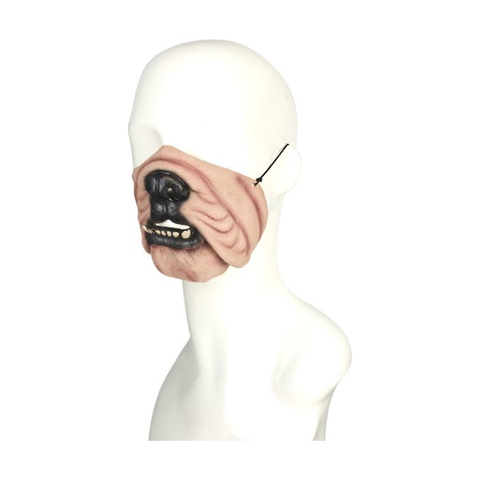 Латексная маска собаки на пол-лица