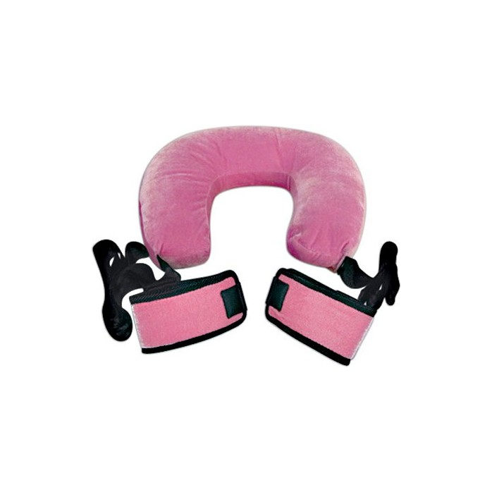 Розовая поддержка с подушкой и фиксаторами лодыжек