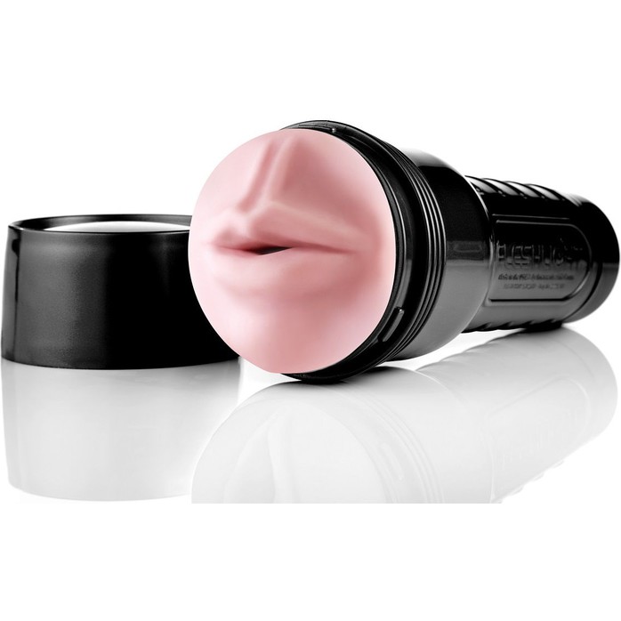 Мастурбатор-ротик Fleshlight - Pink Mouth Super Ribbed. Фотография 2.