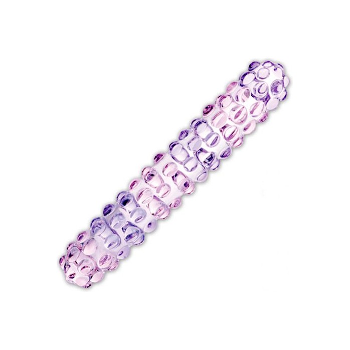 Двухцветный вагинальный стимулятор Purple Rose Nubby, 17,5 см