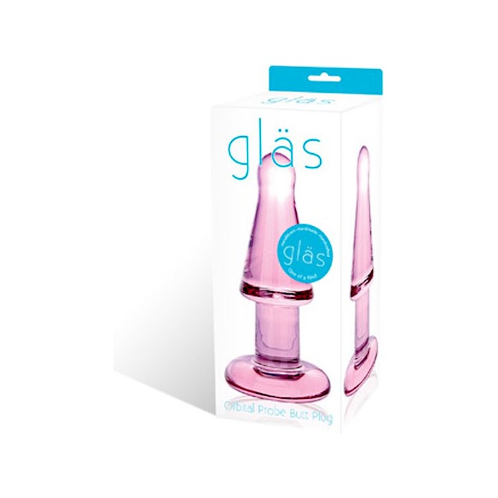 Розовая анальная пробочка с закругленной головкой Orbital. Фотография 2.