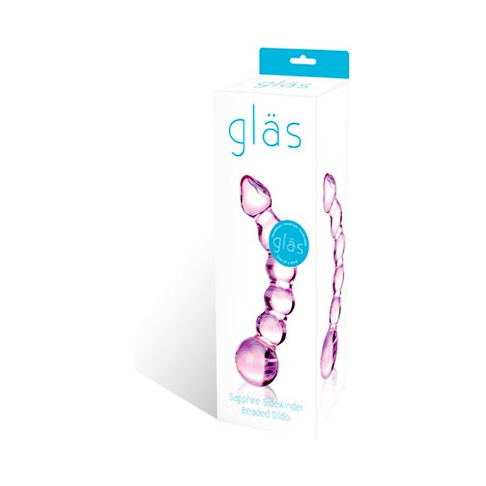 Лиловый стеклянный дилдо - 18 см. Фотография 2.