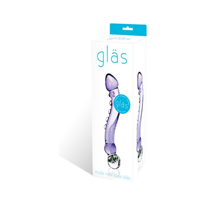 Изогнутый стеклянный стимуялтор Purple Haze - 20 см. Фотография 2.