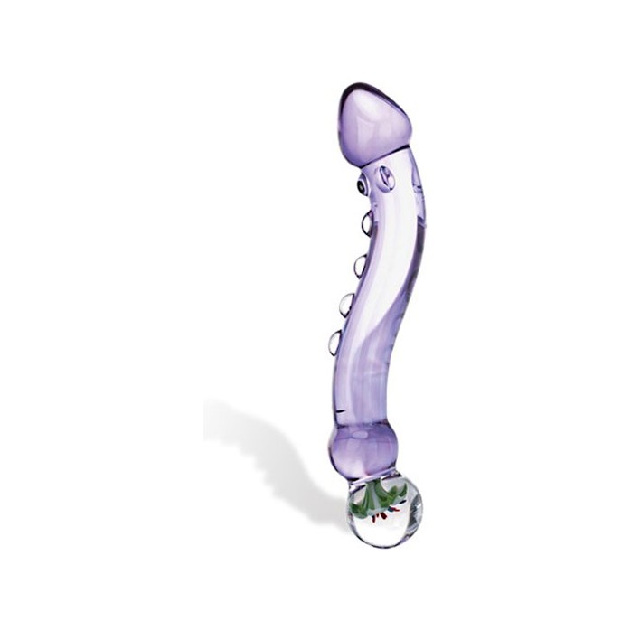 Изогнутый стеклянный стимуялтор Purple Haze - 20 см
