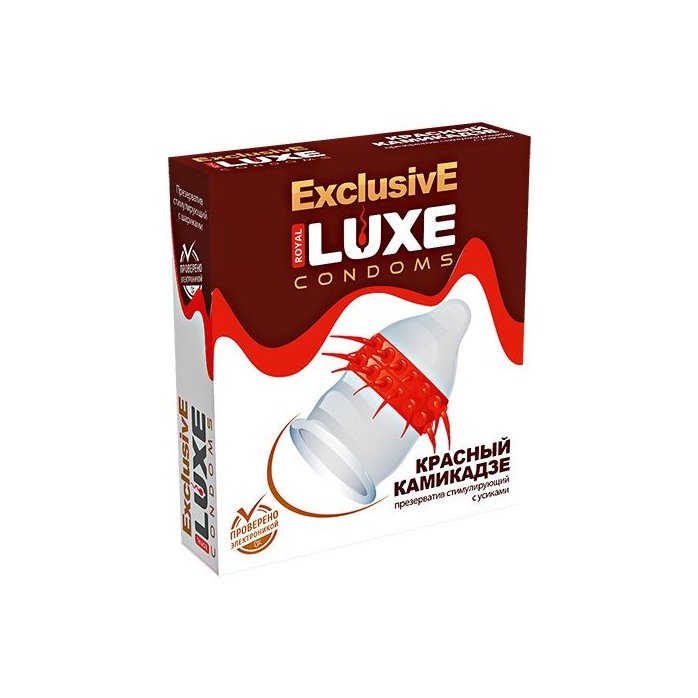Презерватив LUXE Exclusive «Красный камикадзе» - 1 шт - Luxe Exclusive