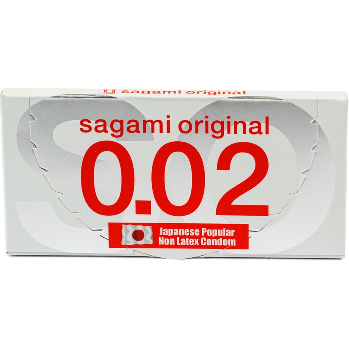 Ультратонкие презервативы Sagami Original 0.02 - 2 шт - Sagami Original