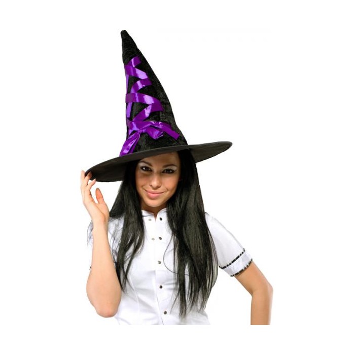 Шляпа ведьмы фиолетовая