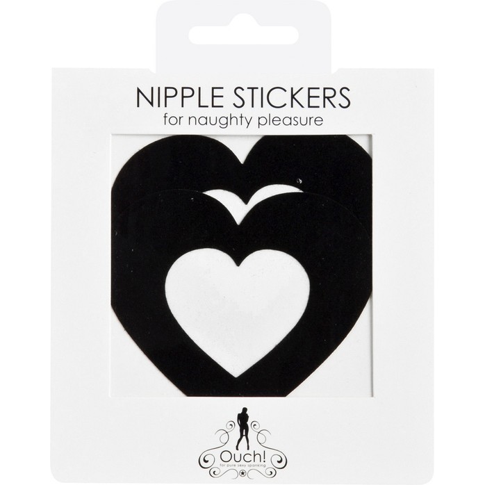 Украшение на соски Nipple Stickers в форме сердец - Bottom Line. Фотография 2.