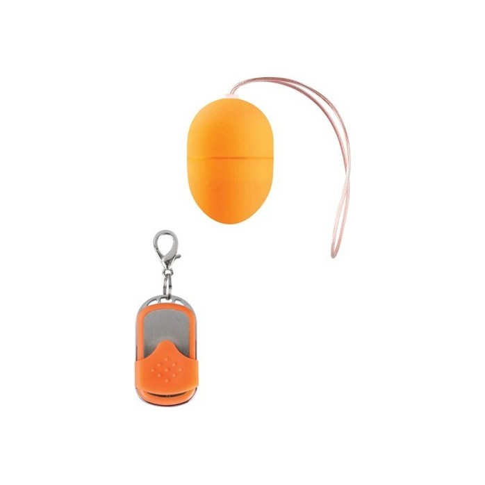Оранжевое виброяйцо 10 Speed Remote Vibrating Egg Small - Shots Toys