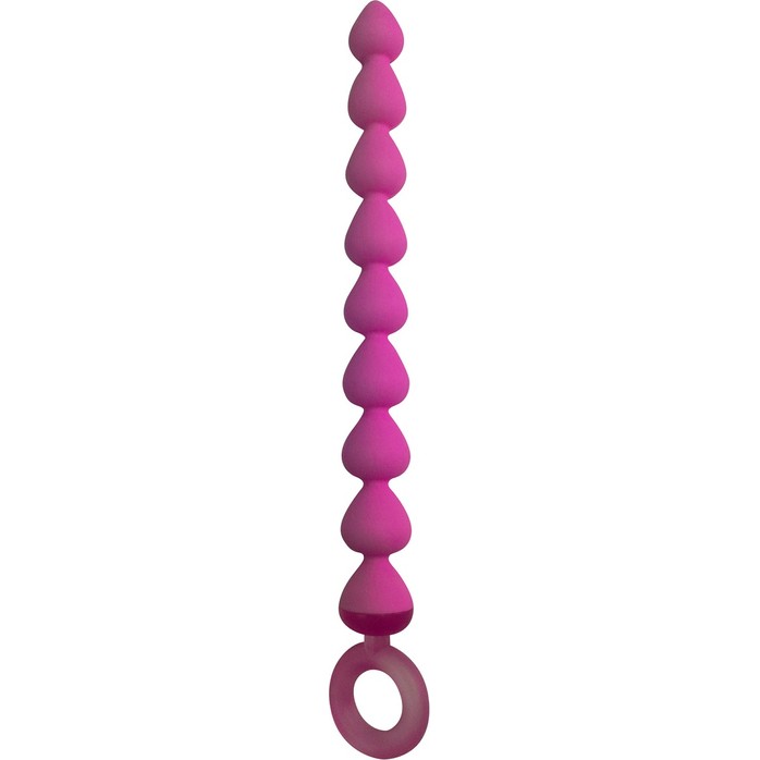 Розовая анальная цепочка Anal Chain - 20,5 см - Shots Toys