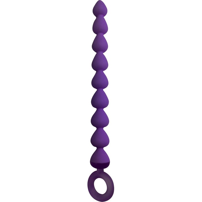 Фиолетовая анальная цепочка Anal Chain - 20,5 см - Shots Toys
