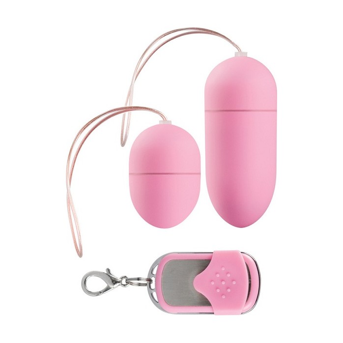 Розовые виброяйца Vibrating egg Two-pack с пультом ДУ - Shots Toys