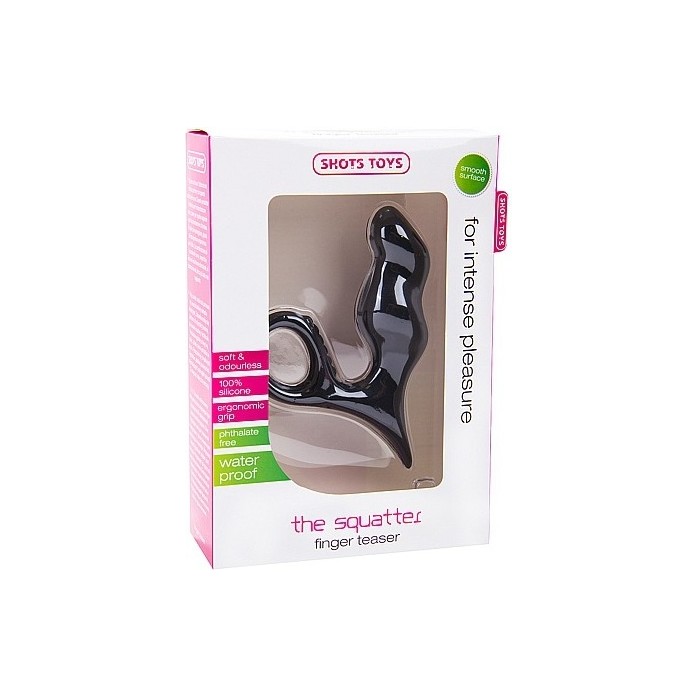 Анальная втулка Squatter с ручкой-кольцом - Shots Toys. Фотография 2.