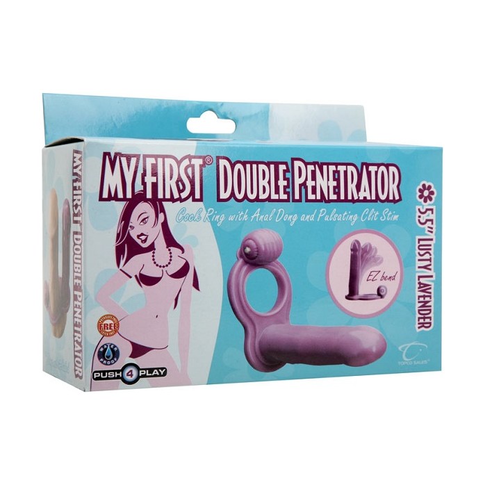 Насадка на пенис для двойного проникновения с вибрацией My First Double Penetrator - My First. Фотография 2.