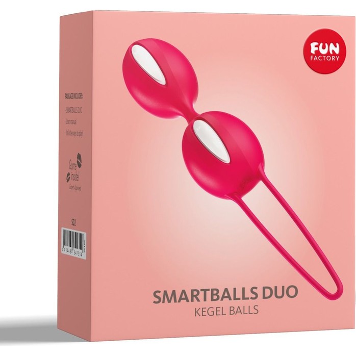 Красные вагинальные шарики Smartballs Duo. Фотография 5.