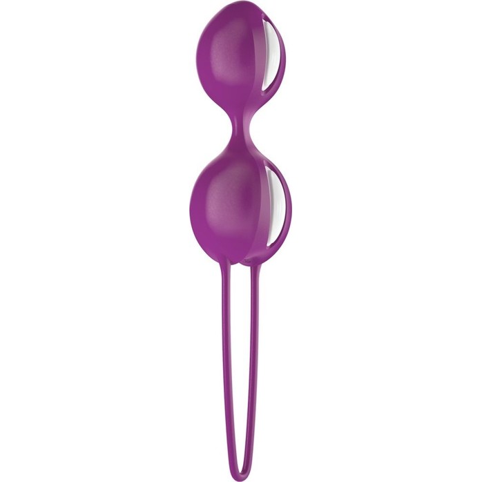 Фиолетовые вагинальные шарики Smartballs Duo. Фотография 2.