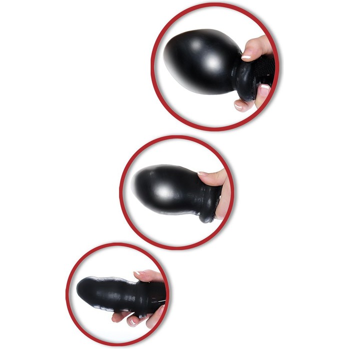 Чёрный кляп-расширитель Inflatable Ball Gag - Fetish Fantasy Series. Фотография 2.