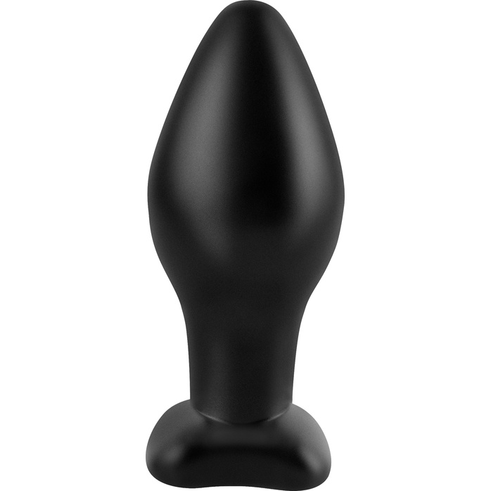 Черная анальная пробка среднего размера Large Silicone Plug - 13 см - Anal Fantasy Collection. Фотография 2.