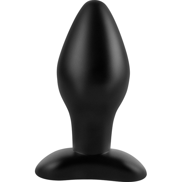 Черная анальная пробка среднего размера Large Silicone Plug - 13 см - Anal Fantasy Collection