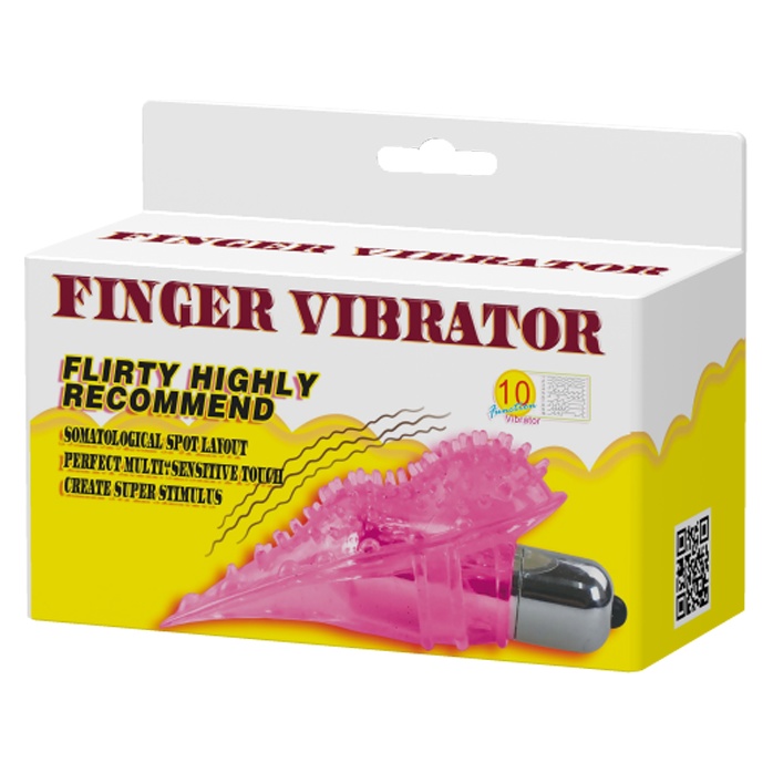 Розовая вибронасадка на пальчик для стимуляции клитора. Фотография 6.