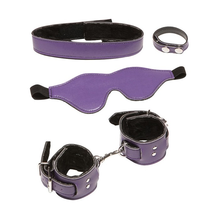 БДСМ-набор X-Play Purple Pleasure из 4 предметов - X-Play