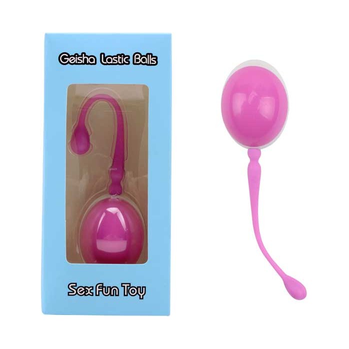 Розовый вагинальный шарик с силиконовым шнуром
