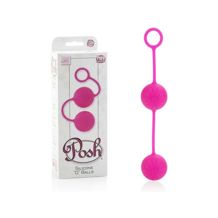 Розовые вагинальные шарики Posh Silicone “O” Balls - Posh. Фотография 3.