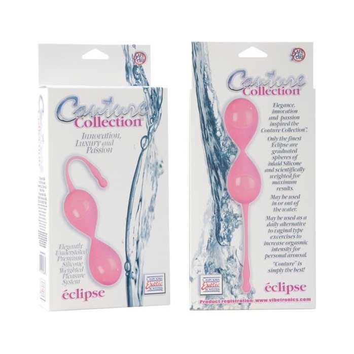 Розовые вагинальные шарики Couture Collection Eclipse - Couture Collection. Фотография 3.