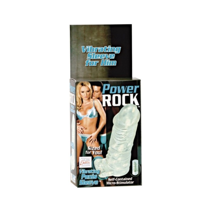 Насадка на пенис с вибрацией Power Rock Vibrating Penis Sleeve - 11 см - Couples Enhancers. Фотография 3.
