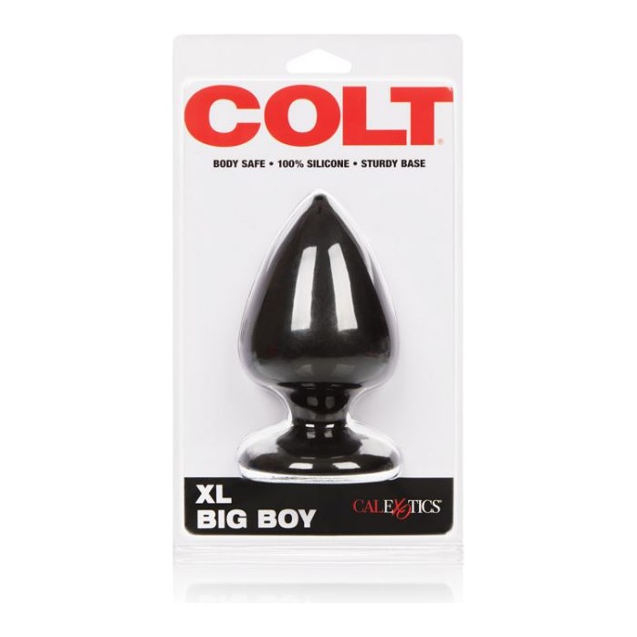 Чёрная анальная пробка COLT XL BIG BOY - 11,5 см - Colt. Фотография 2.