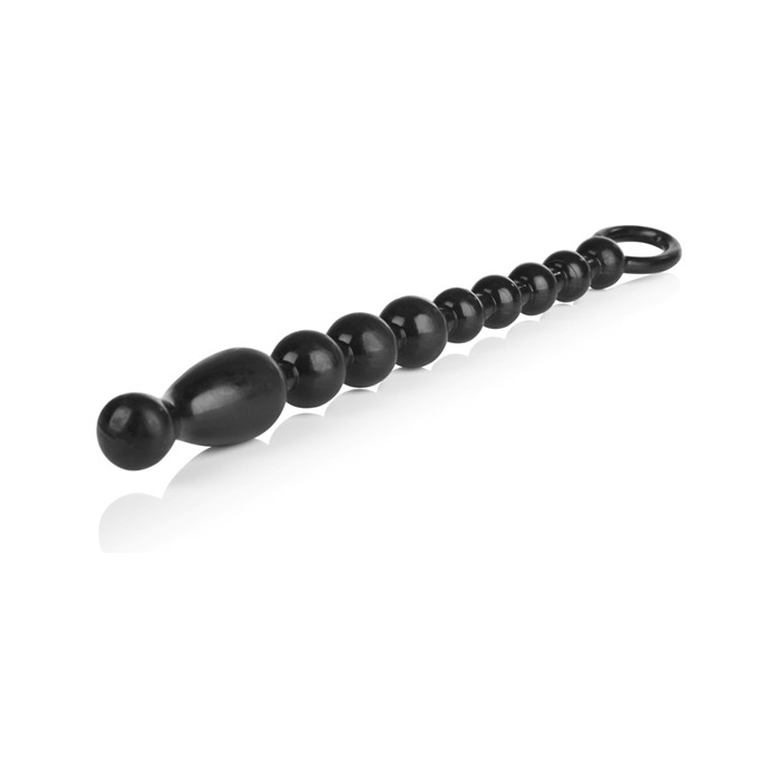 Анальная чёрная цепочка COLT Max Beads - 28 см - Colt. Фотография 4.