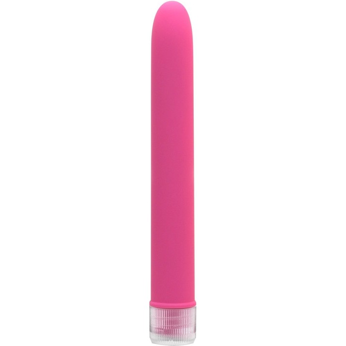 Тонкий розовый классический вибратор Neon Luv Touch Slims - 14,6 см - Neon Luv Touch
