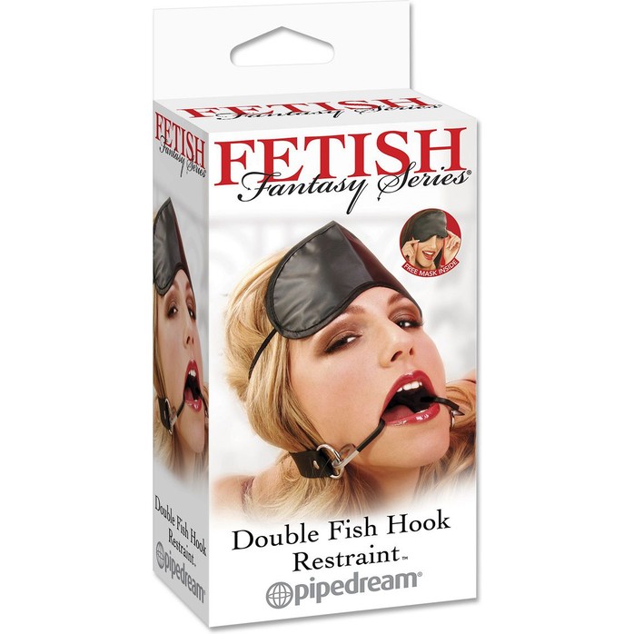 Расширитель для рта Double Fish Hook Restraint - Fetish Fantasy Series