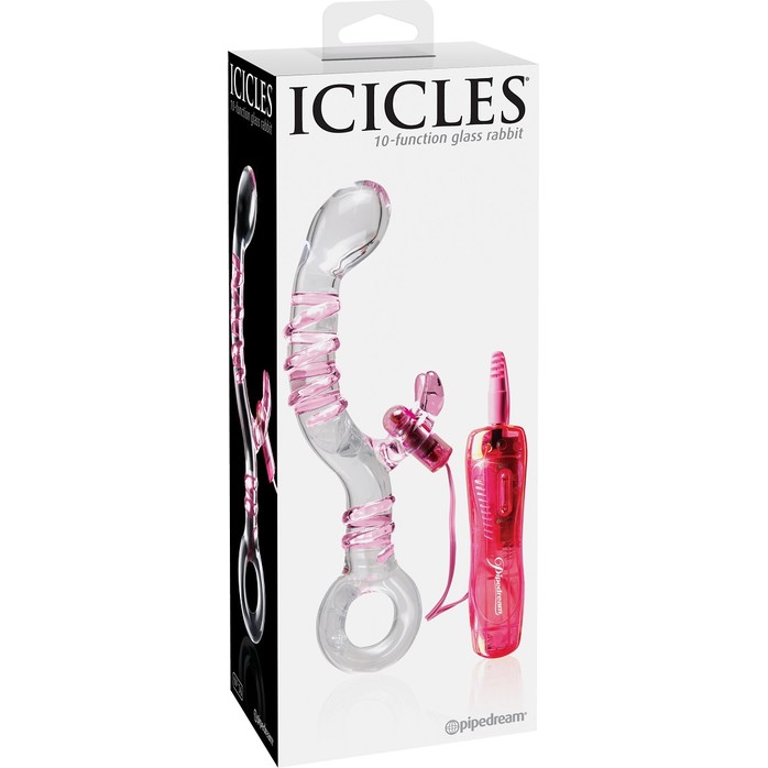 Стеклянный вибратор ICICLES № 16 - 23 см - Icicles