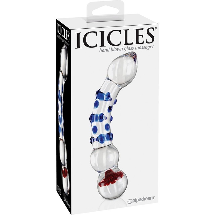 Стеклянный стимулятор ICICLES № 18 - 19 см - Icicles