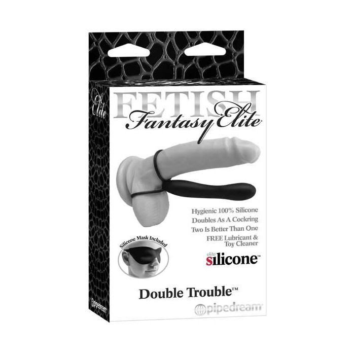 Страпон на пенис Double Trouble - 15,2 см - Fetish Fantasy Elite. Фотография 4.