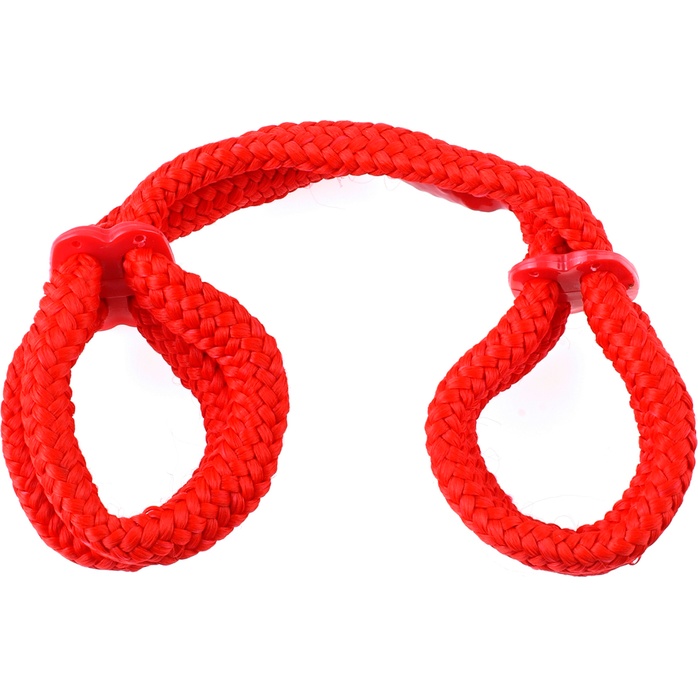 Красные верёвочные оковы на руки или ноги Silk Rope Love Cuffs - Fetish Fantasy Series