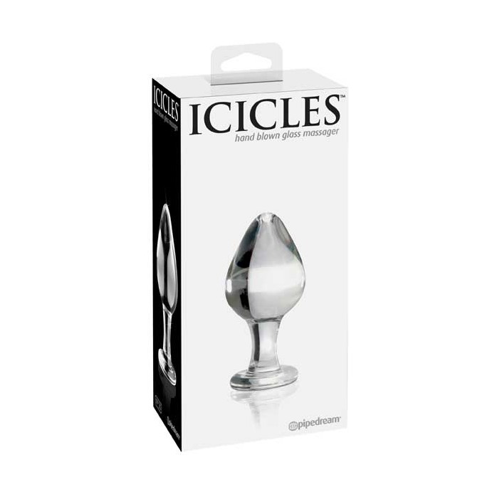 Стеклянный анальный стимулятор ICICLES №25 - 9,5 см - Icicles. Фотография 3.