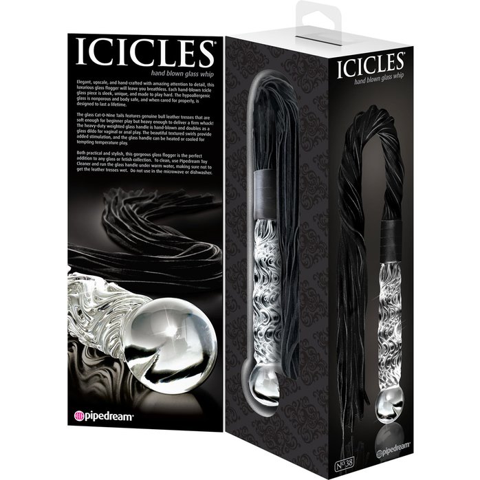 Стеклянный анальный стимулятор ICICLES №38 - Icicles. Фотография 4.