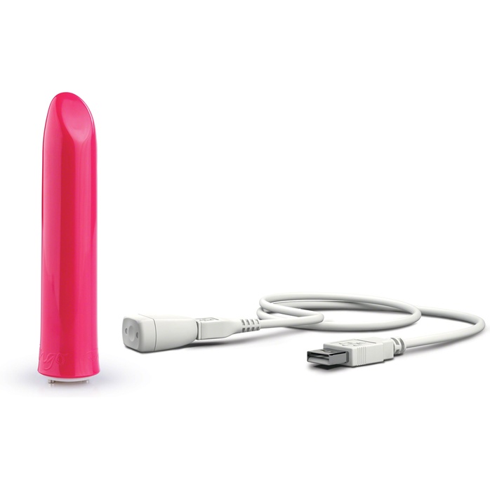 Розовый мини-вибратор Tango Pink USB rechargeable. Фотография 3.