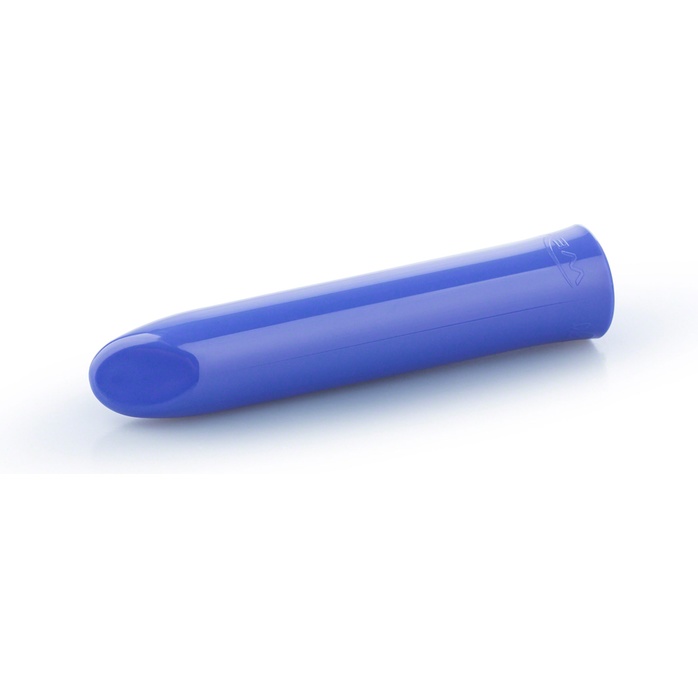 Синий перезаряжаемый вибратор Tango Blue USB rechargeable - 9 см. Фотография 2.