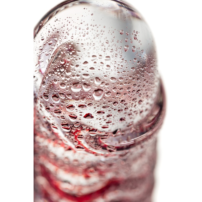 Стеклянный фаллос с мошонкой и рёбрышками - 16 см - Sexus Glass. Фотография 9.