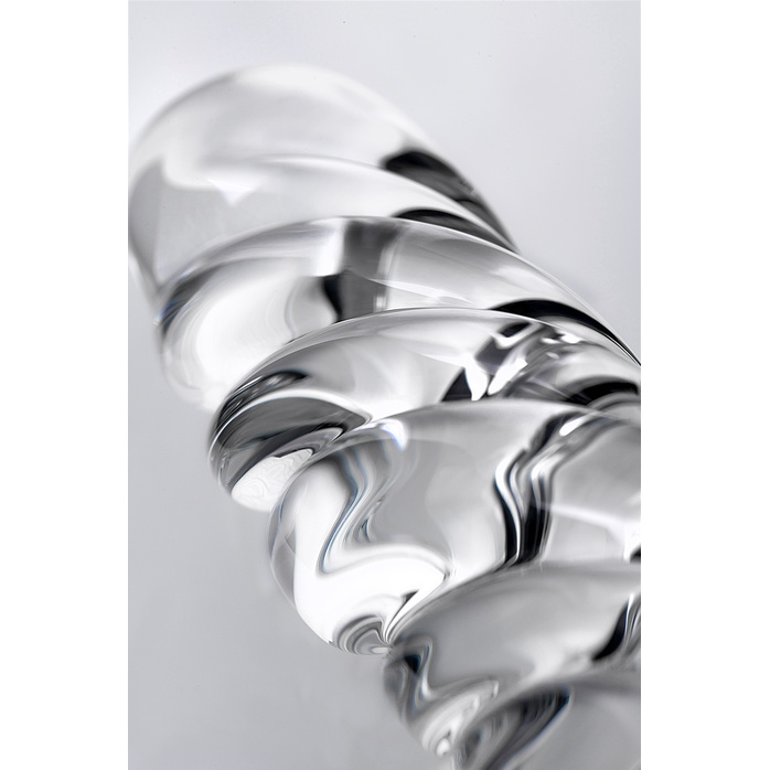 Фаллоимитатор-спираль из прозрачного стекла - 16 см - Sexus Glass. Фотография 4.