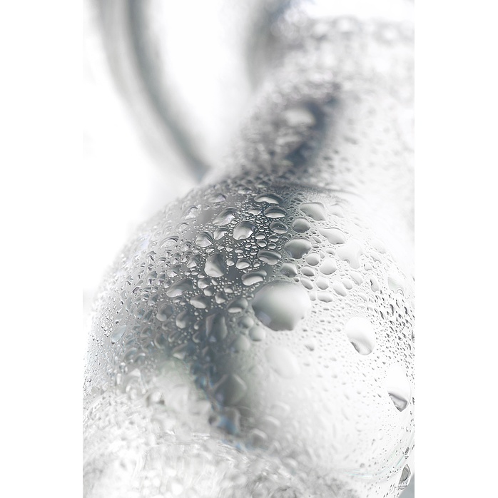 Стеклянная анальная втулка с ограничителем - 10,5 см - Sexus Glass. Фотография 5.