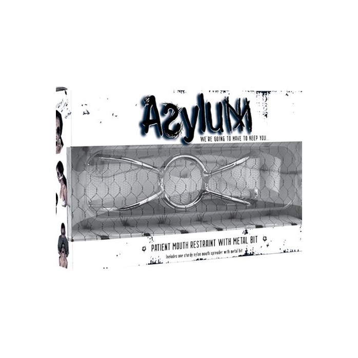 Расширитель для рта Asylum Patient Mouth Restraint with Metal Bit белого цвета - Asylum