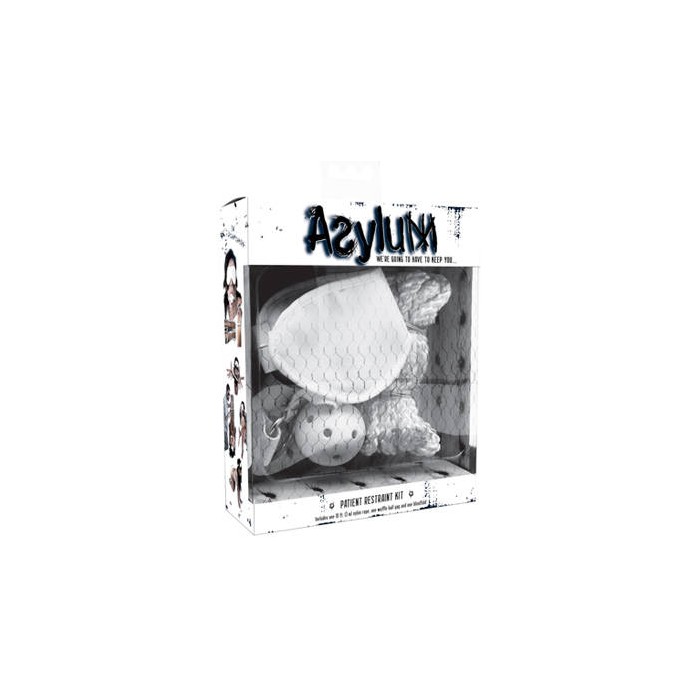 Набор Asylum Patient Restraint Kit: кляп, маска и веревка-фиксация - Asylum